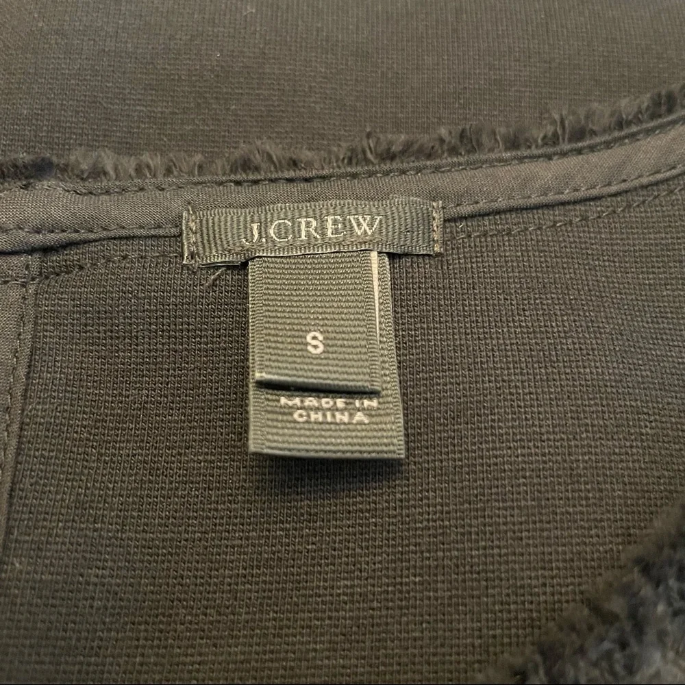 J Crew Black Sleeveless Lace Tank. Size S